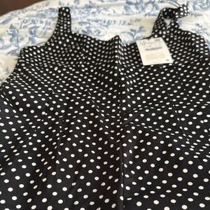 Zara Black Dress with White Dots